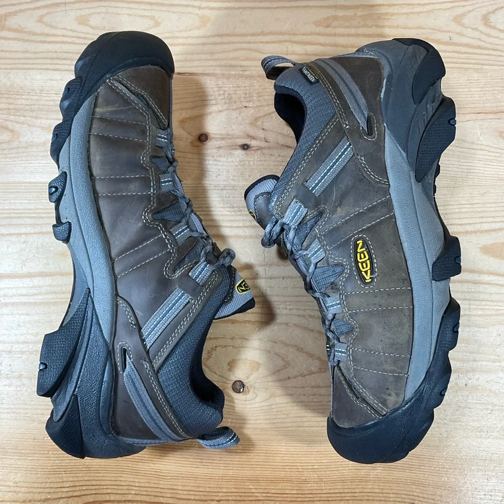 KEEN Targhee II Waterproof Low Hiking Boots Men's 11.5 M Brown Leather 1002363